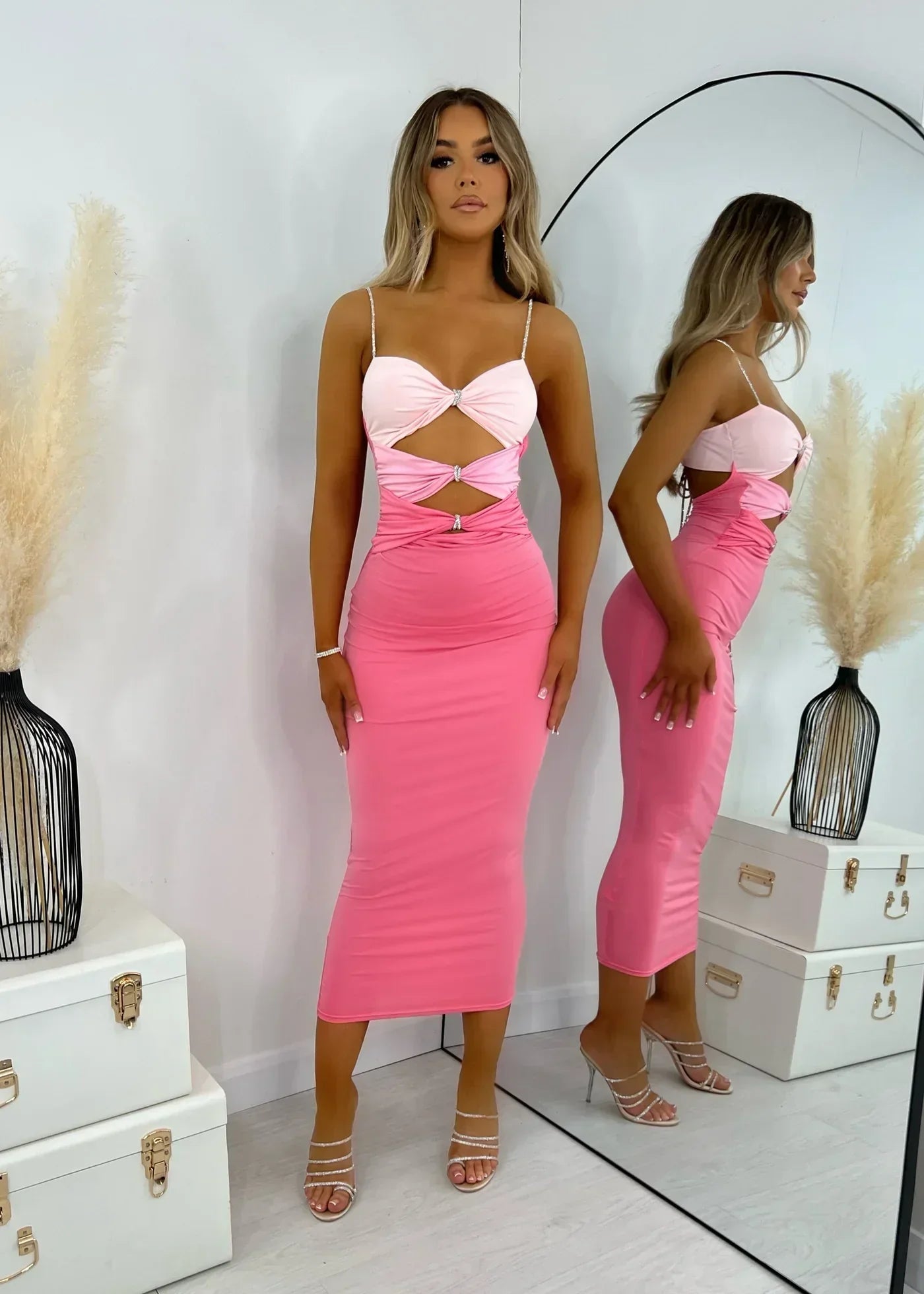 vestido pink