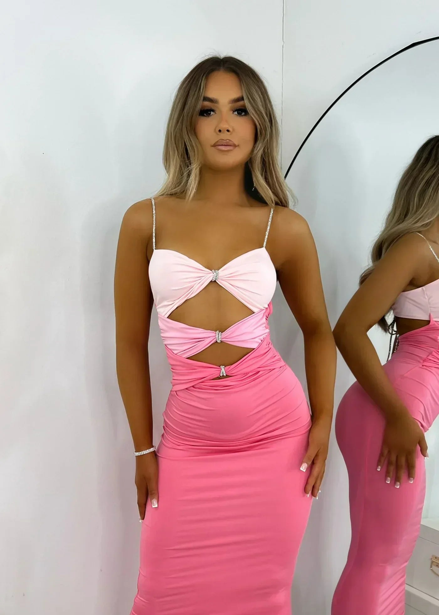 vestido pink