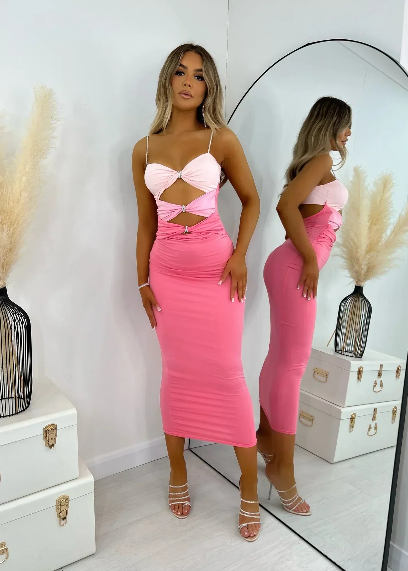 vestido pink