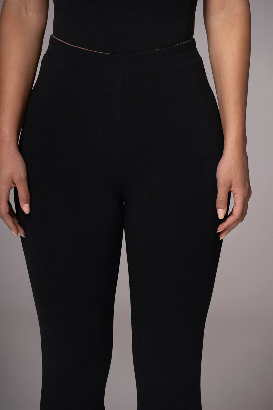 Leggins resersibles negro/pecana